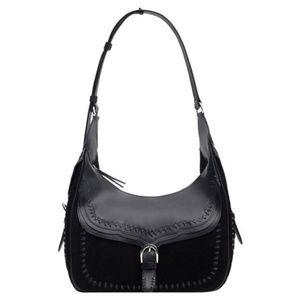 LAST CHANCE Zara Leather Black Shoulder Bag